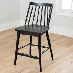 Kirklands Home Windsor Counter Stool Black Discount