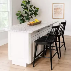 Kirklands Home Windsor Counter Stool Black Discount