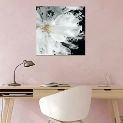 Kirklands Home Black Wispy Peony Canvas Art Print Discount