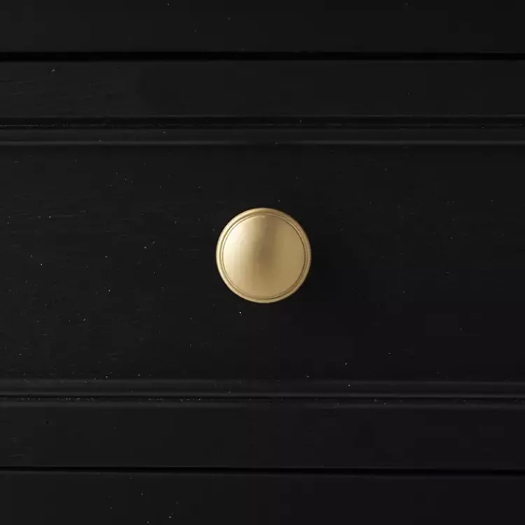 Kirklands Home Wood & Natural Rattan 2-Door Cabinet Black Hot
