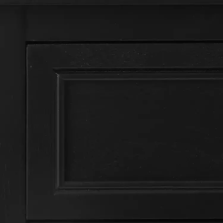 Kirklands Home Wood & Natural Rattan Small Cabinet Black Online