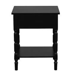 Kirklands Home Wood Barrett Accent Table Black Online
