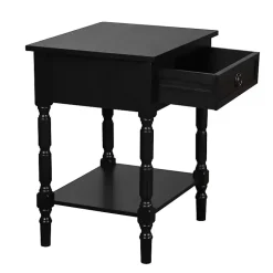 Kirklands Home Wood Barrett Accent Table Black Online