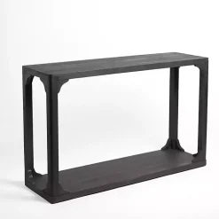 Kirklands Home Wood Basni Console Table Black Outlet