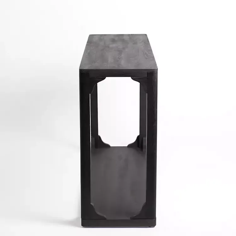 Kirklands Home Wood Basni Console Table Black Outlet