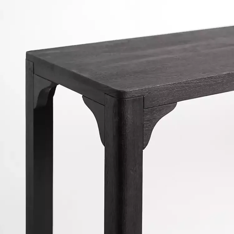 Kirklands Home Wood Basni Console Table Black Outlet