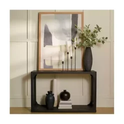 Kirklands Home Wood Basni Console Table Black Outlet