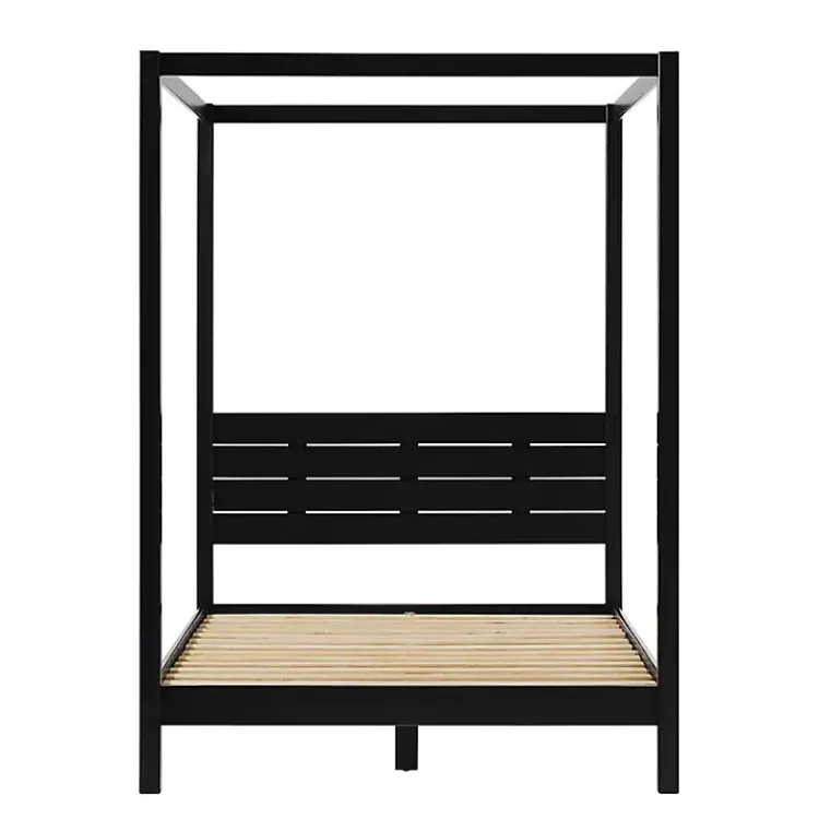 Kirklands Home Wood Canopy Full Bed Black Best