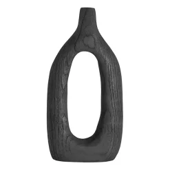 Vases>Kirklands Home Wood Cut-Out Vase, 14 in. Black