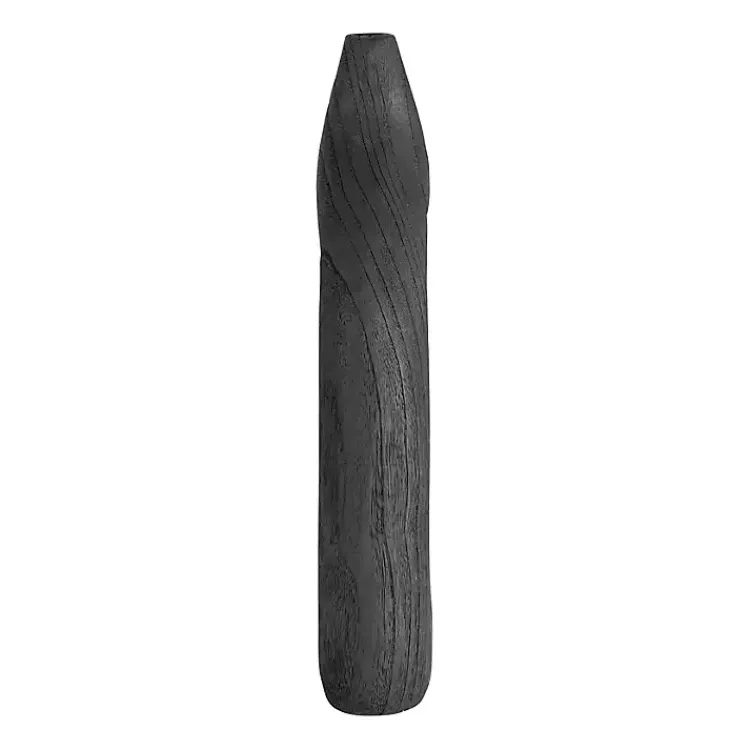 Vases>Kirklands Home Wood Cut-Out Vase, 14 in. Black