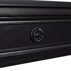 Kirklands Home Wood 2-Drawer Barrett Console Table Black Clearance