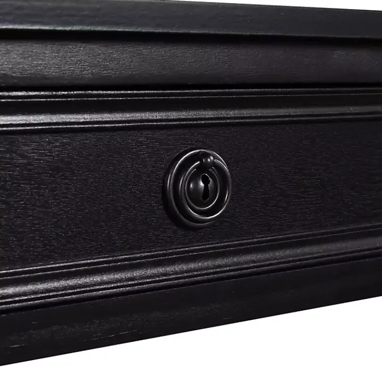 Kirklands Home Wood 2-Drawer Barrett Console Table Black Clearance