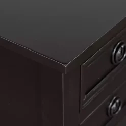Kirklands Home Wood 4-Drawer Barrett Console Table Black Discount