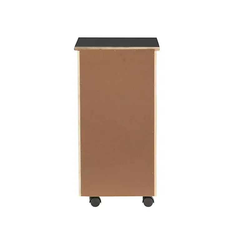 Kirklands Home Wood 6-Drawer Cary Storage Cart Black Online