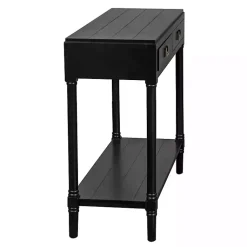 Kirklands Home Wood 2-Drawer Layla Console Table Black Discount