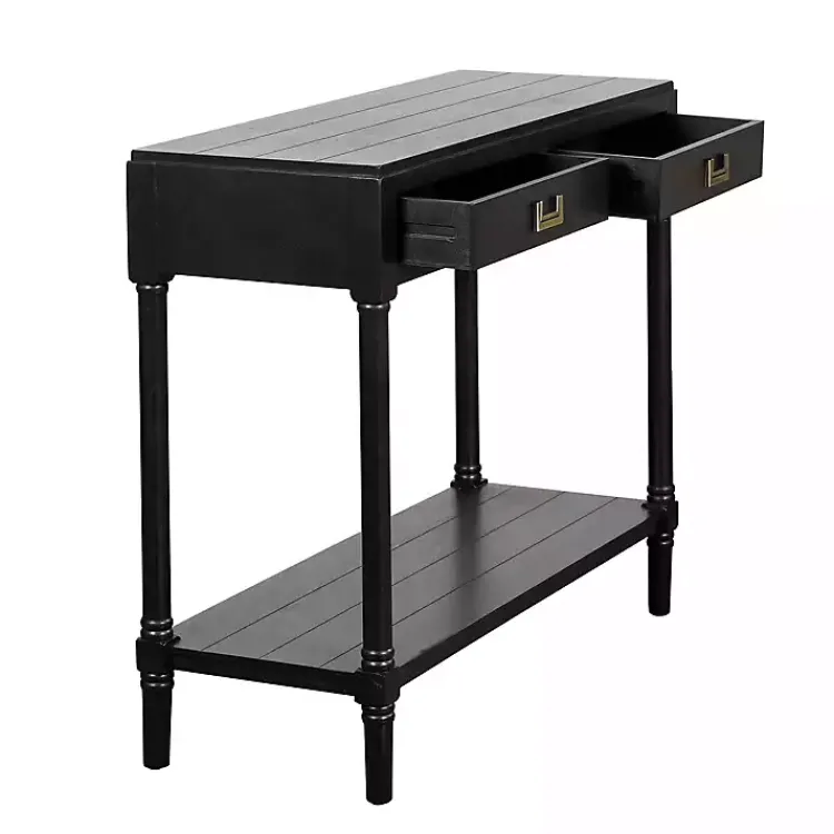 Kirklands Home Wood 2-Drawer Layla Console Table Black Discount