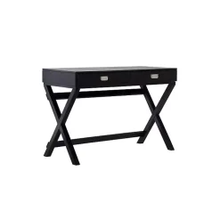 Kirklands Home Wood 2-Drawer Peggy Desk Black Best