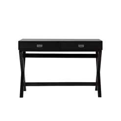 Kirklands Home Wood 2-Drawer Peggy Desk Black Best