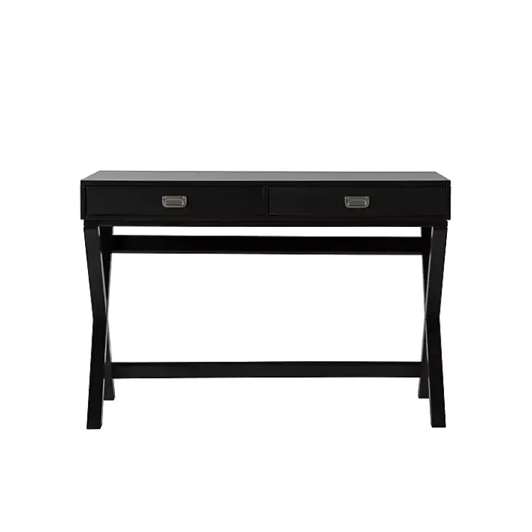 Kirklands Home Wood 2-Drawer Peggy Desk Black Best