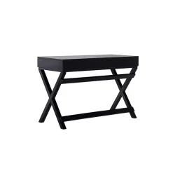 Kirklands Home Wood 2-Drawer Peggy Desk Black Best