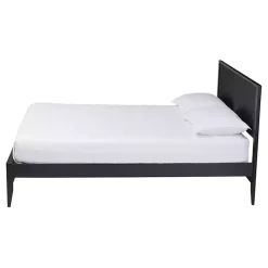 Kirklands Home Wood Fluted Headboard Primrose Queen Bed Black Best