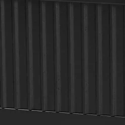 Kirklands Home Wood Fluted Headboard Primrose Queen Bed Black Best