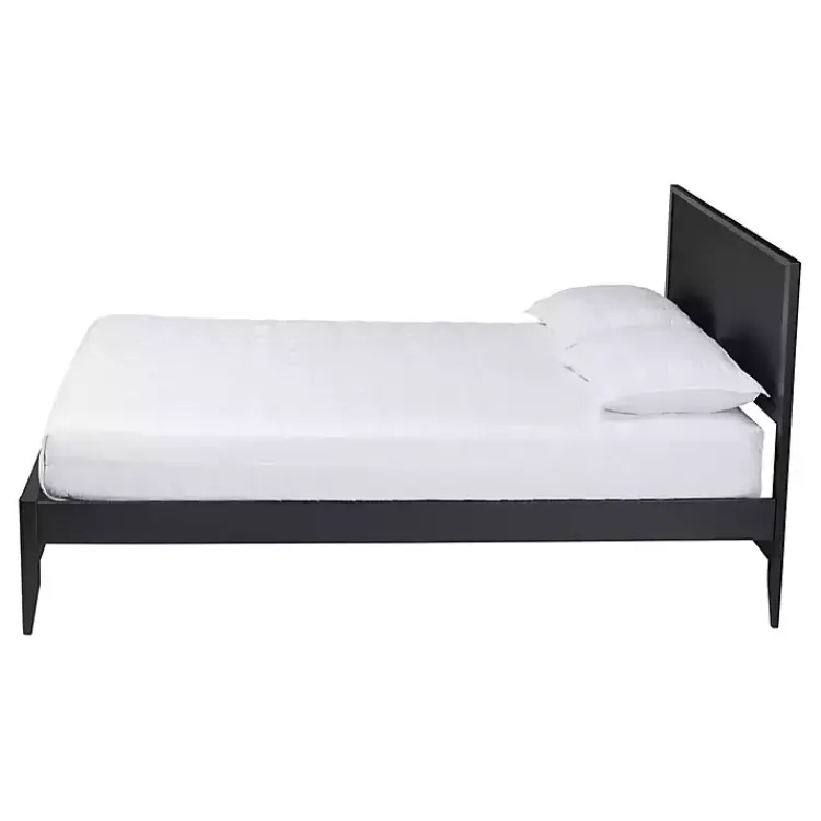 Kirklands Home Wood Fluted Headboard Primrose King Bed Black Hot