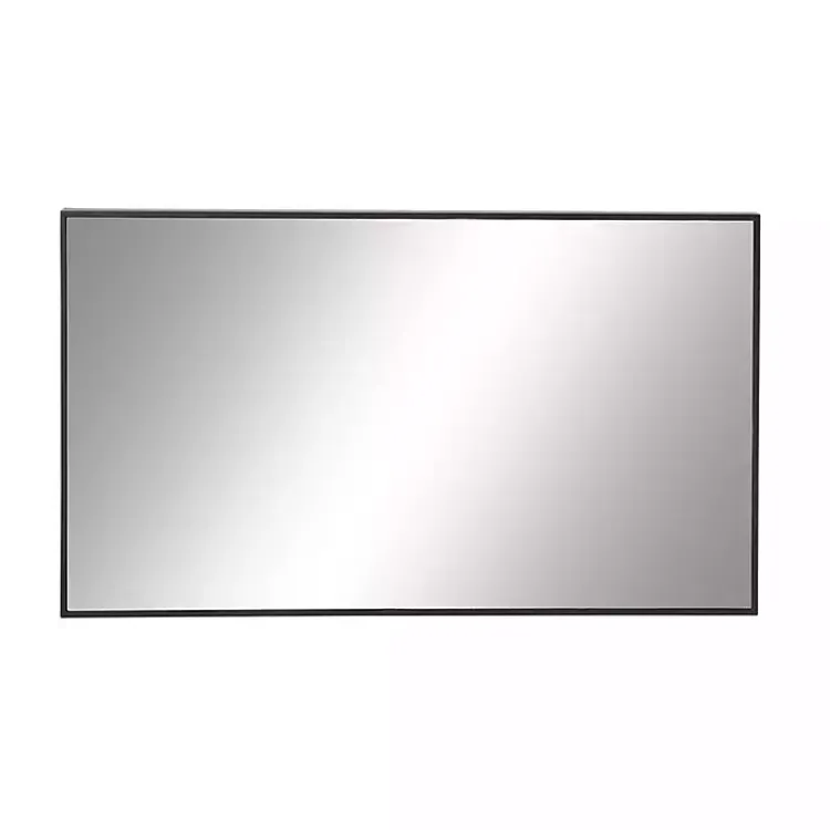 Kirklands Home Wood Framed Mirror, 24x40 in. Black Discount