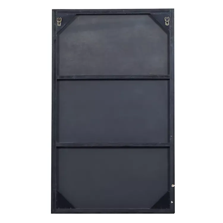 Kirklands Home Wood Framed Mirror, 24x40 in. Black Discount