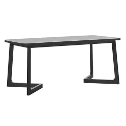Kirklands Home Wood Geometric Legs Dining Table Black Outlet