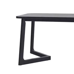 Kirklands Home Wood Geometric Legs Dining Table Black Outlet
