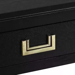 Kirklands Home Wood Layla Accent Table Black Hot