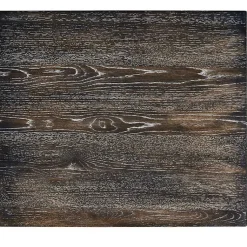 Kirklands Home Black Wood Linen 3-pc. USB Island and Stool Set Hot