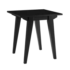 Kirklands Home Wood Minimalist Accent Table Black New