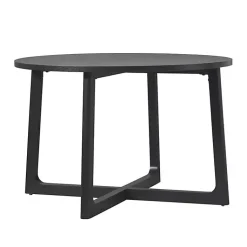 Kirklands Home Wood Modern Round Dining Table Black Clearance