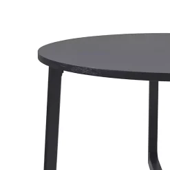 Kirklands Home Wood Modern Round Dining Table Black Clearance