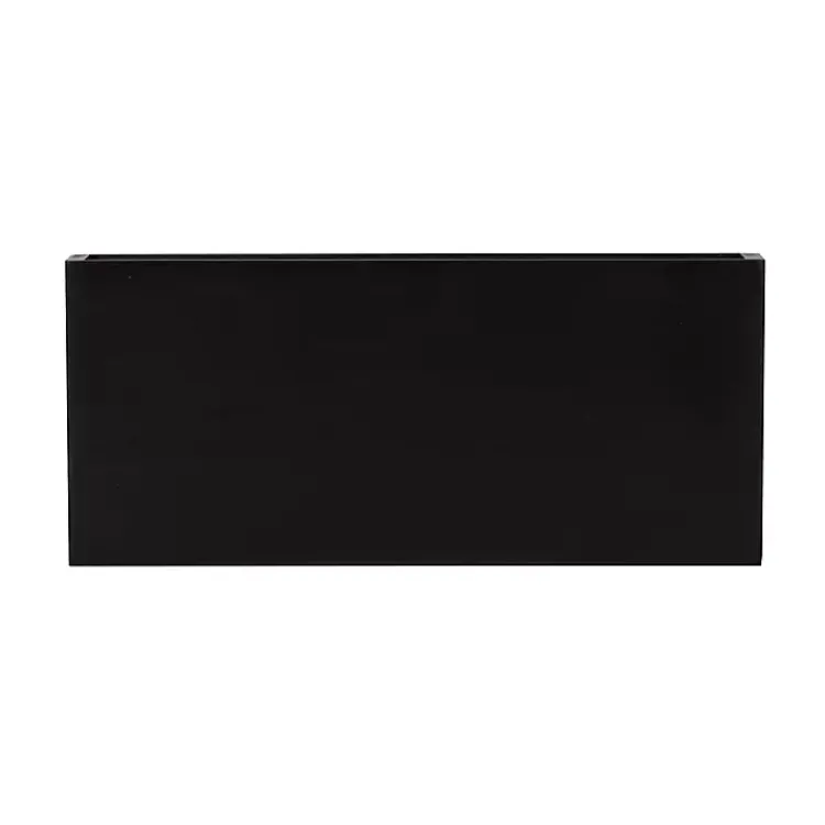 Kirklands Home Black Wood 2-pc. Floating Shelves, 18 in. New