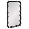 Kirklands Home Black Wood Scalloped Leigh Wall Mirror Discount