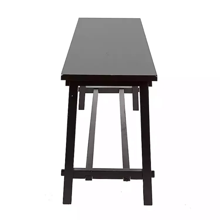 Kirklands Home Wood Simple Farmhouse Bench Black Outlet