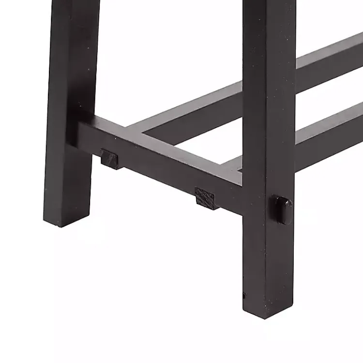 Kirklands Home Wood Simple Farmhouse Bench Black Outlet