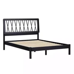 Kirklands Home Wood Spindle Headboard Full Bed Black Outlet