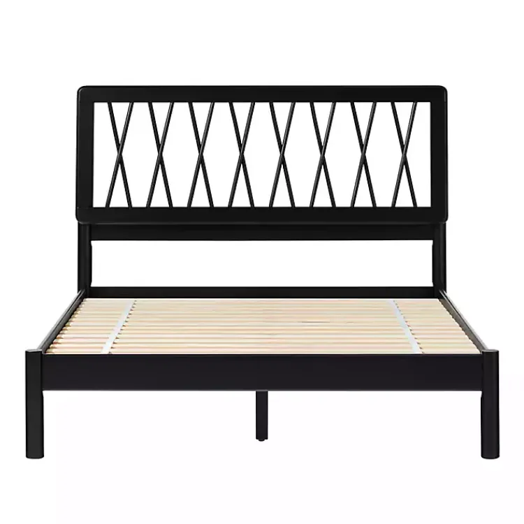 Kirklands Home Wood Spindle Headboard Full Bed Black Outlet