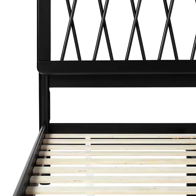 Kirklands Home Wood Spindle Headboard Full Bed Black Outlet