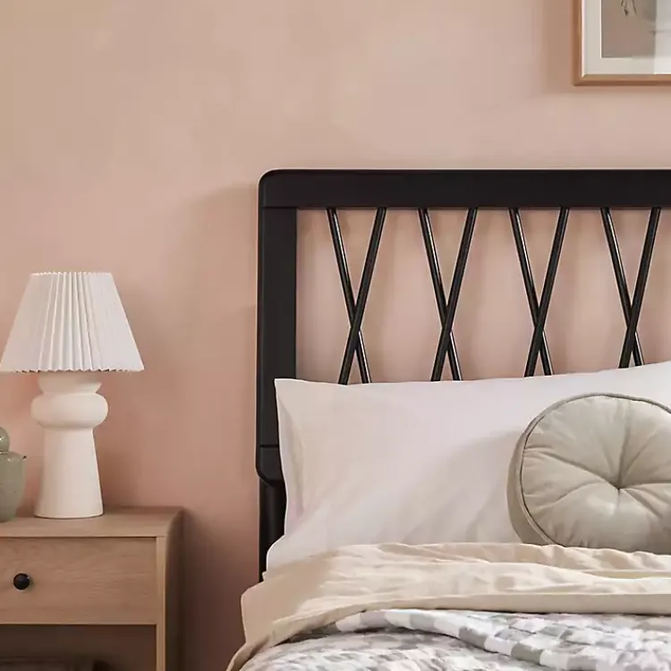 Kirklands Home Wood Spindle Headboard Full Bed Black Outlet
