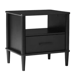 Kirklands Home Wood Spindle Leg Nightstand Black Sale