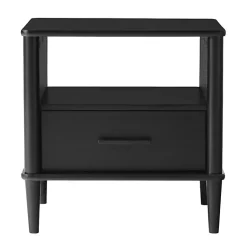 Kirklands Home Wood Spindle Leg Nightstand Black Sale