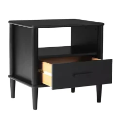 Kirklands Home Wood Spindle Leg Nightstand Black Sale