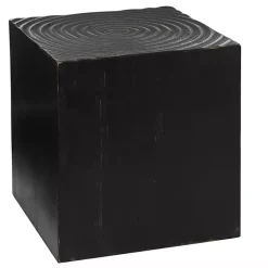 Kirklands Home Wood Square Accent Table Black Clearance