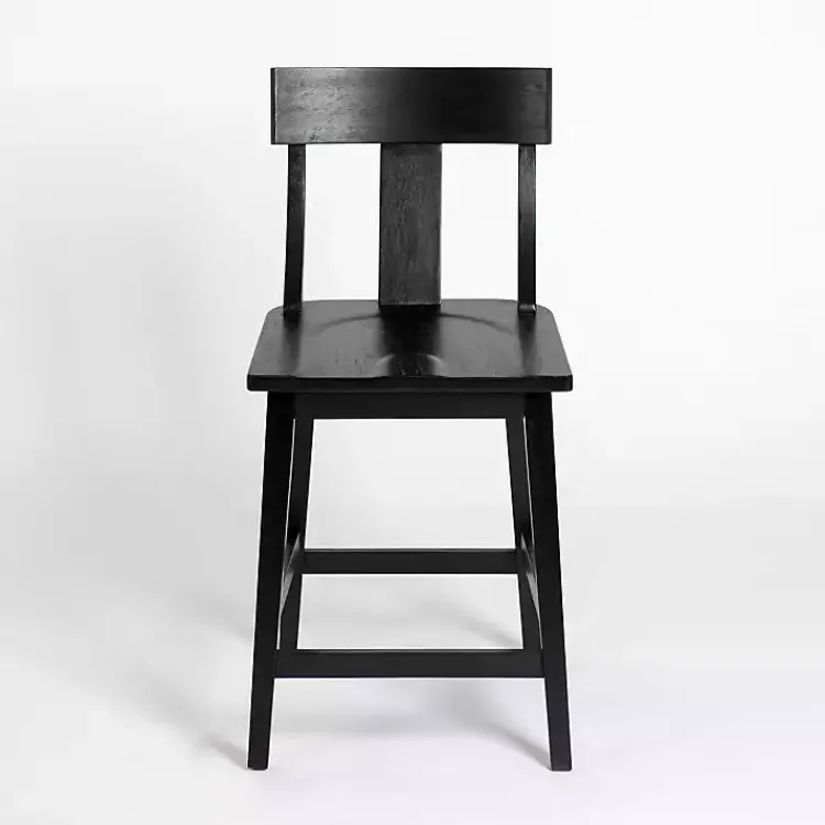 Kirklands Home Wood T-Back Counter Stool Black Hot