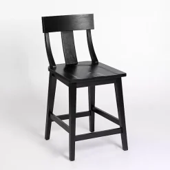 Kirklands Home Wood T-Back Counter Stool Black Hot